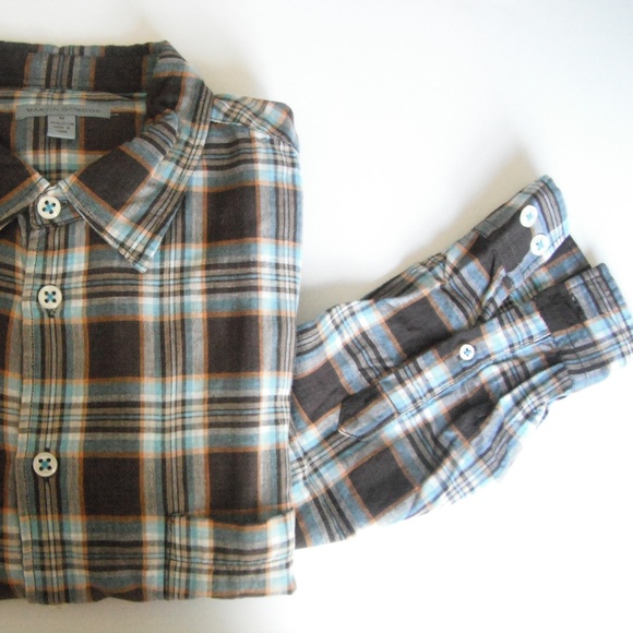 Martin Gordon Long Sleeve Multicolor Plaid Shirt - Picture 5 of 8